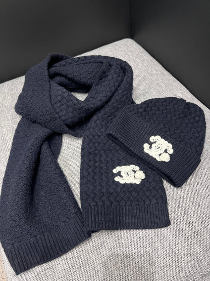 Chan 25fw cashmere scarf hat