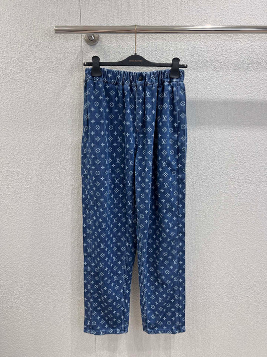 1ou 25fw printed jeans