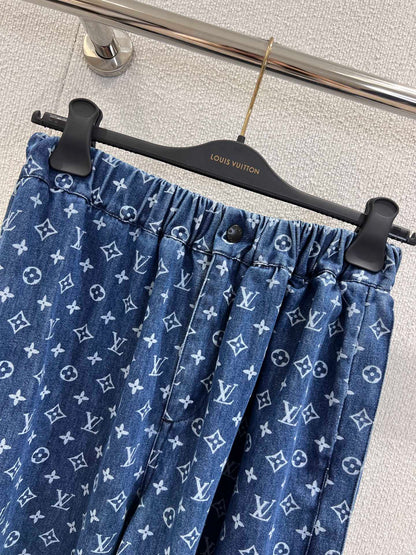 1ou 25fw printed jeans