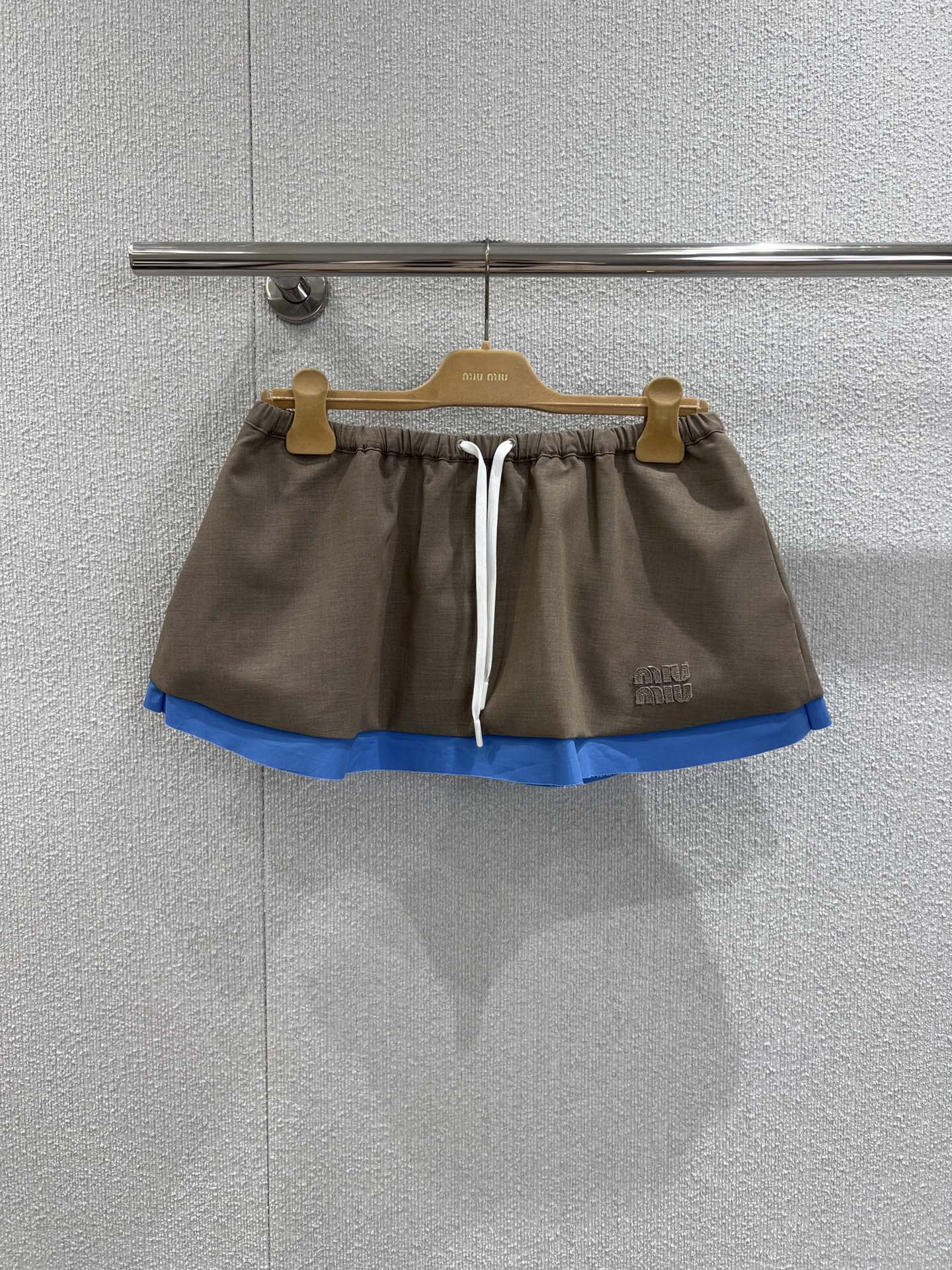 Miu 25fw patchwork skirt