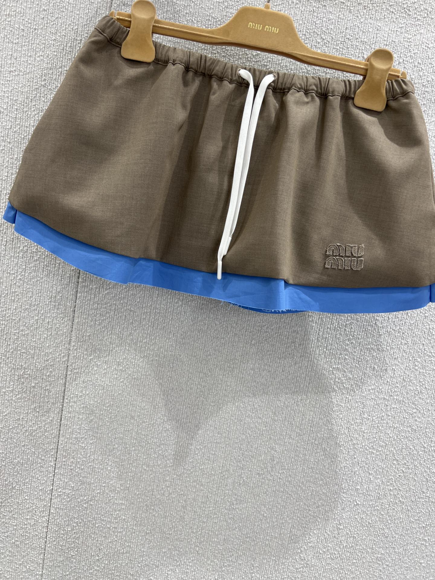 Miu 25fw patchwork skirt
