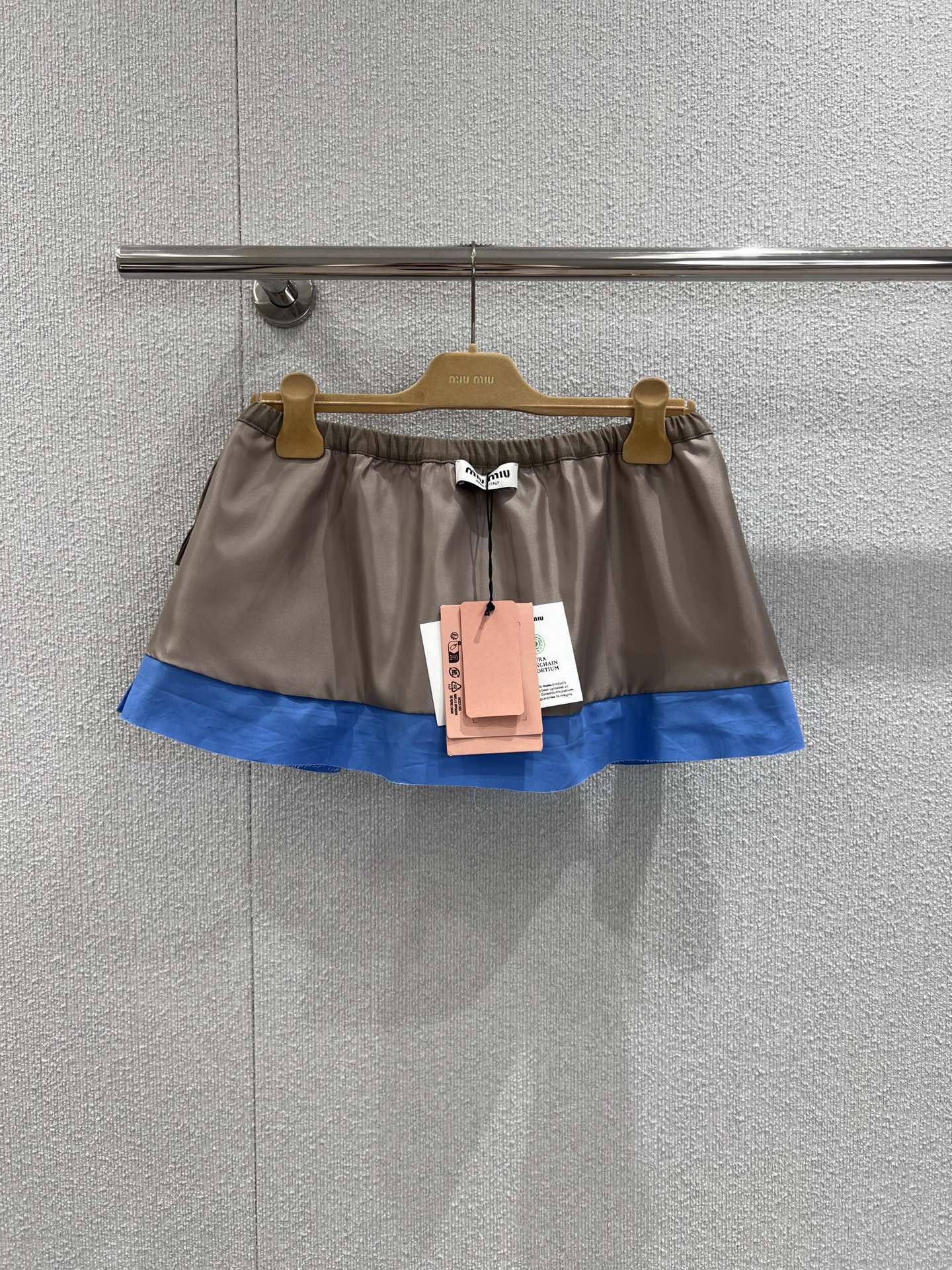 Miu 25fw patchwork skirt