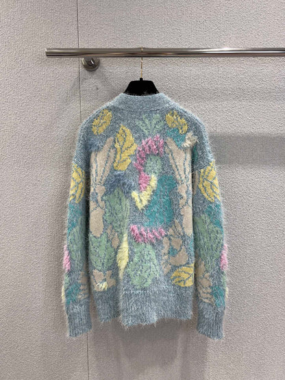 Chan 25fw colorblock cardigan