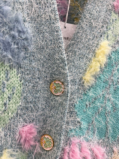 Chan 25fw colorblock cardigan