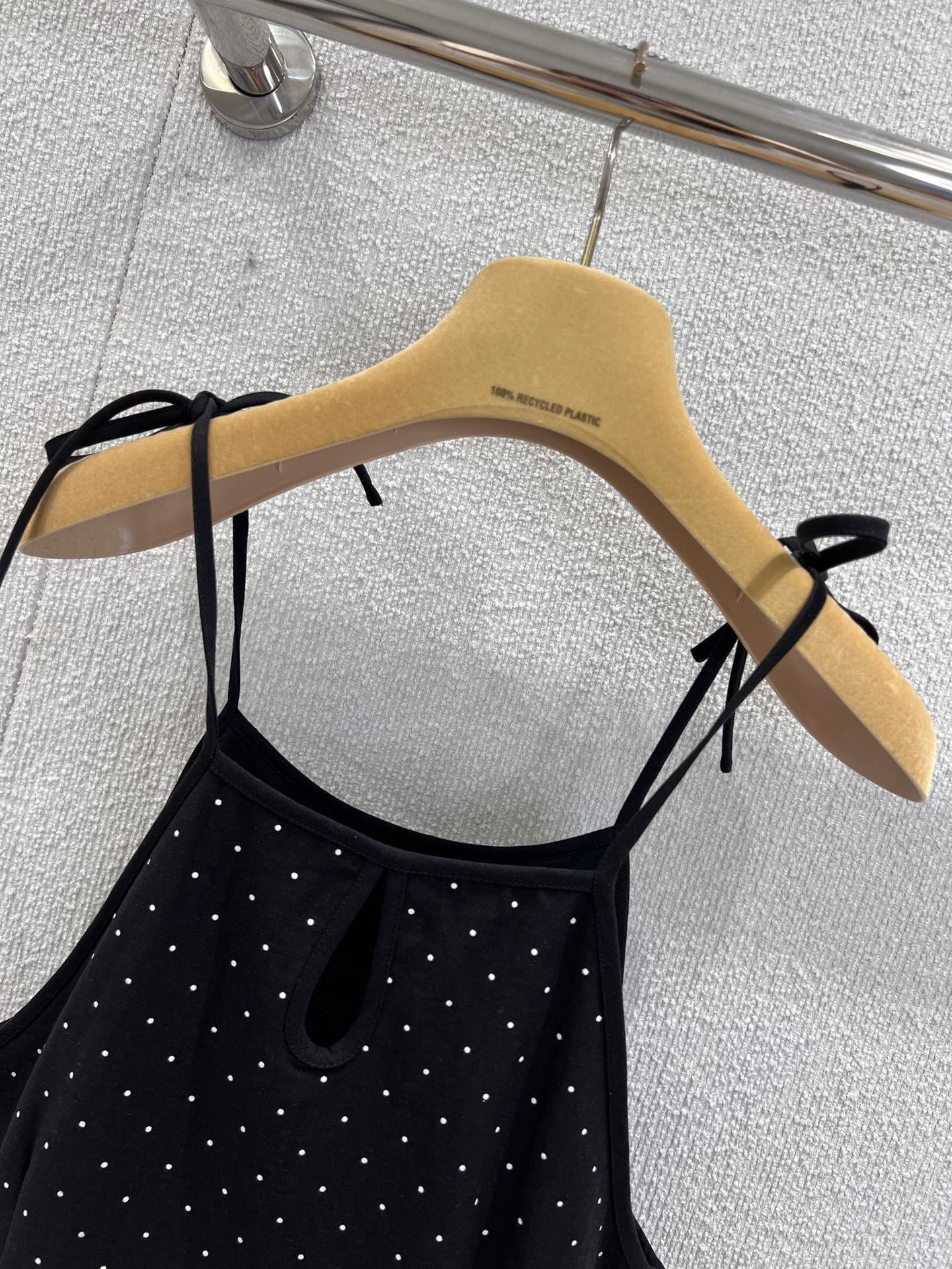 Miu 25fw polka dot slip dress