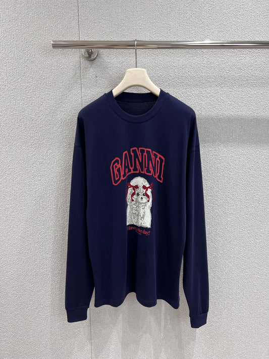 Gan 25fw Printed Long Sleeve
