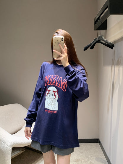 Gan 25fw Printed Long Sleeve