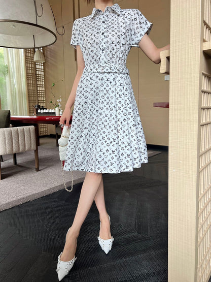 1ou 25ss printed Dress