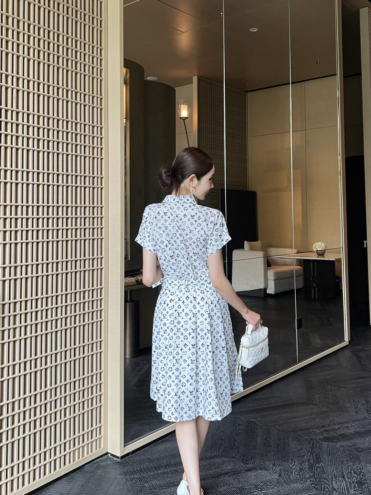 1ou 25ss printed Dress