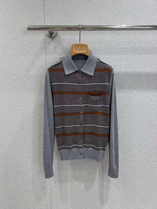 Miu 25fw Knitted Cardigan