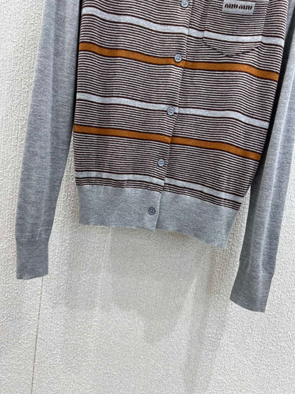 Miu 25fw Knitted Cardigan