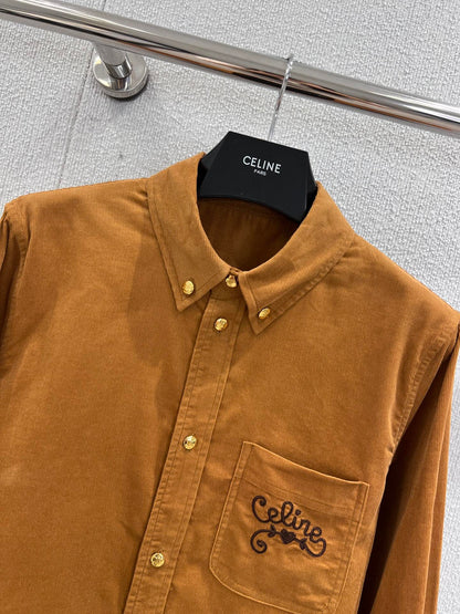 Cel 25fw Embroidered Shirt