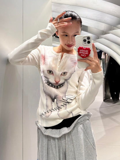 Blu 25fw Printed Long Sleeve