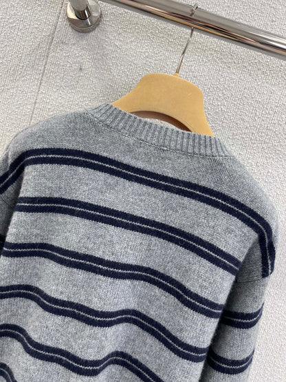 Miu 25fw striped cardigan
