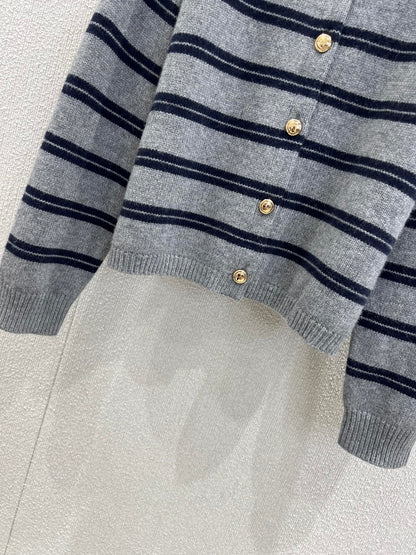 Miu 25fw striped cardigan