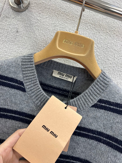 Miu 25fw striped cardigan