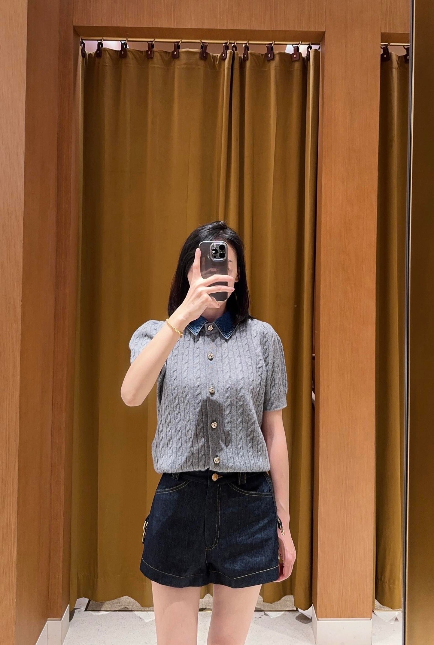 San 25fw knitted top