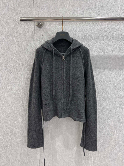 CD 25fw Zipper Knitted Cardigan