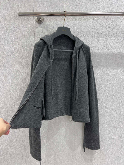 CD 25fw Zipper Knitted Cardigan