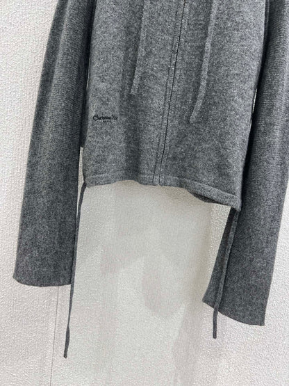 CD 25fw Zipper Knitted Cardigan