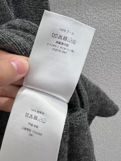 CD 25fw Zipper Knitted Cardigan