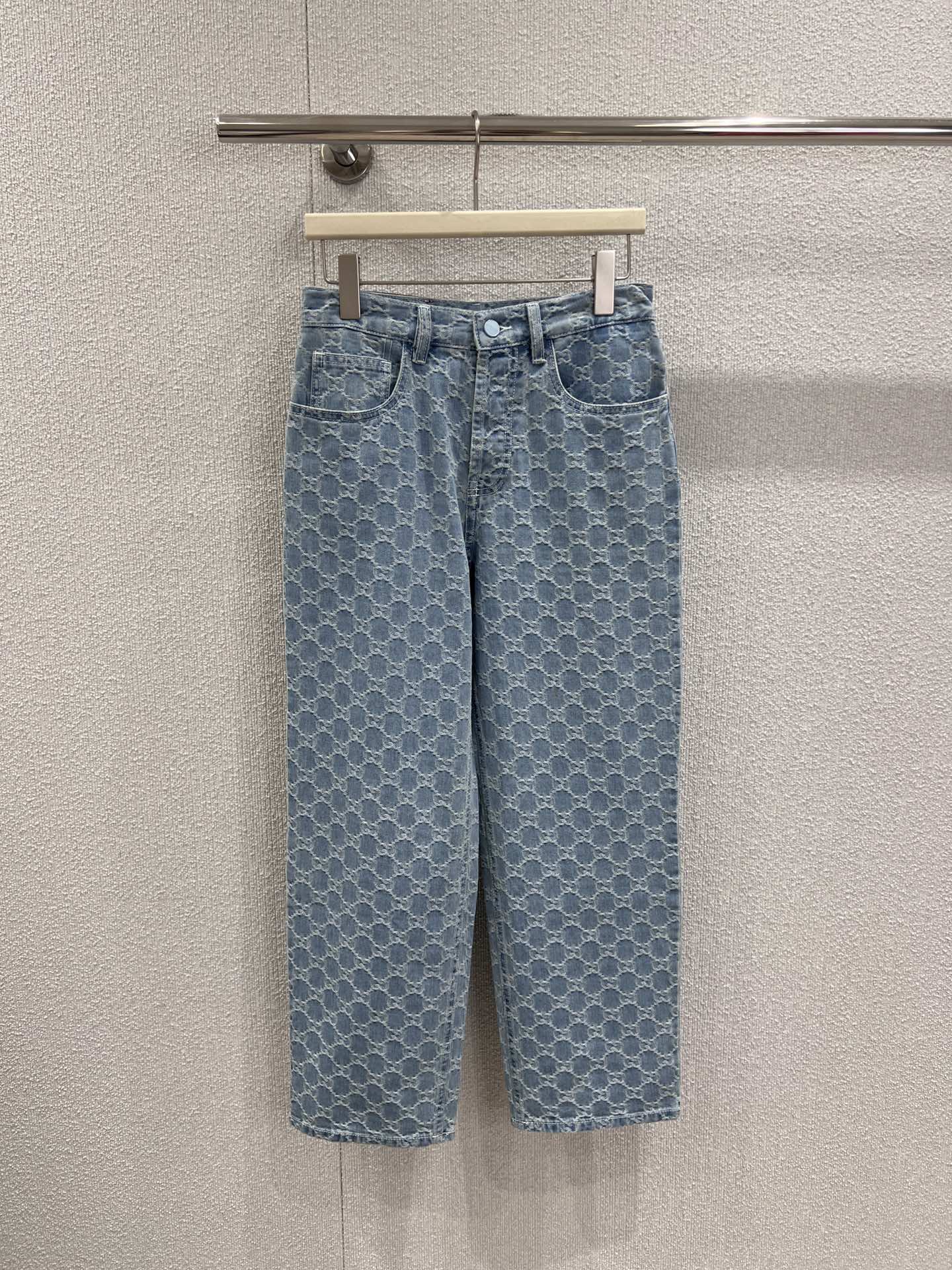Guc  25fw Jacquard Denim Pants