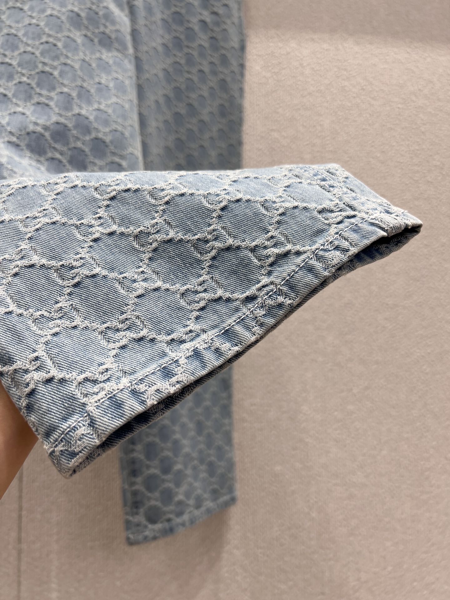 Guc  25fw Jacquard Denim Pants