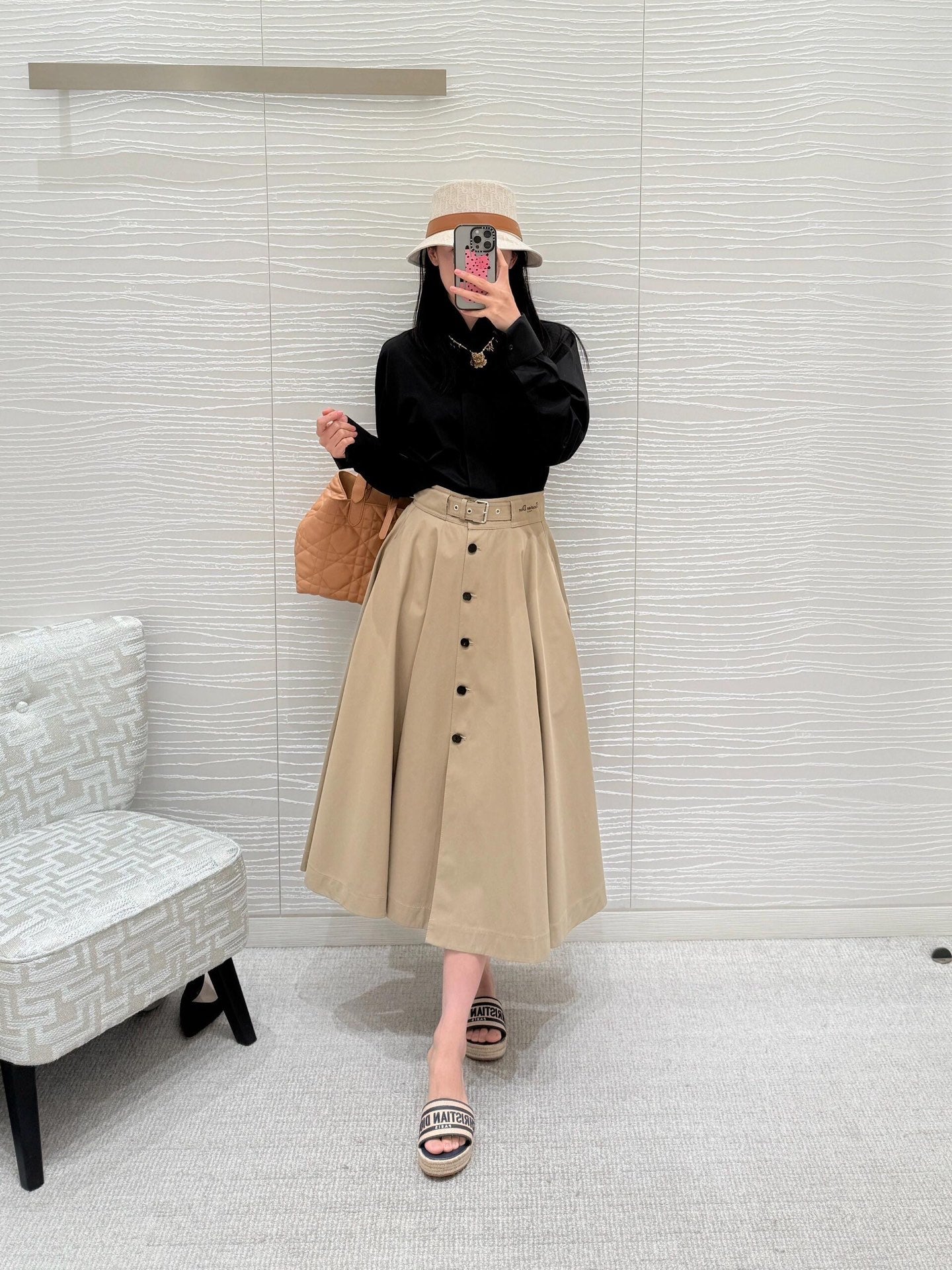 CD 25Ss Belted Skirt