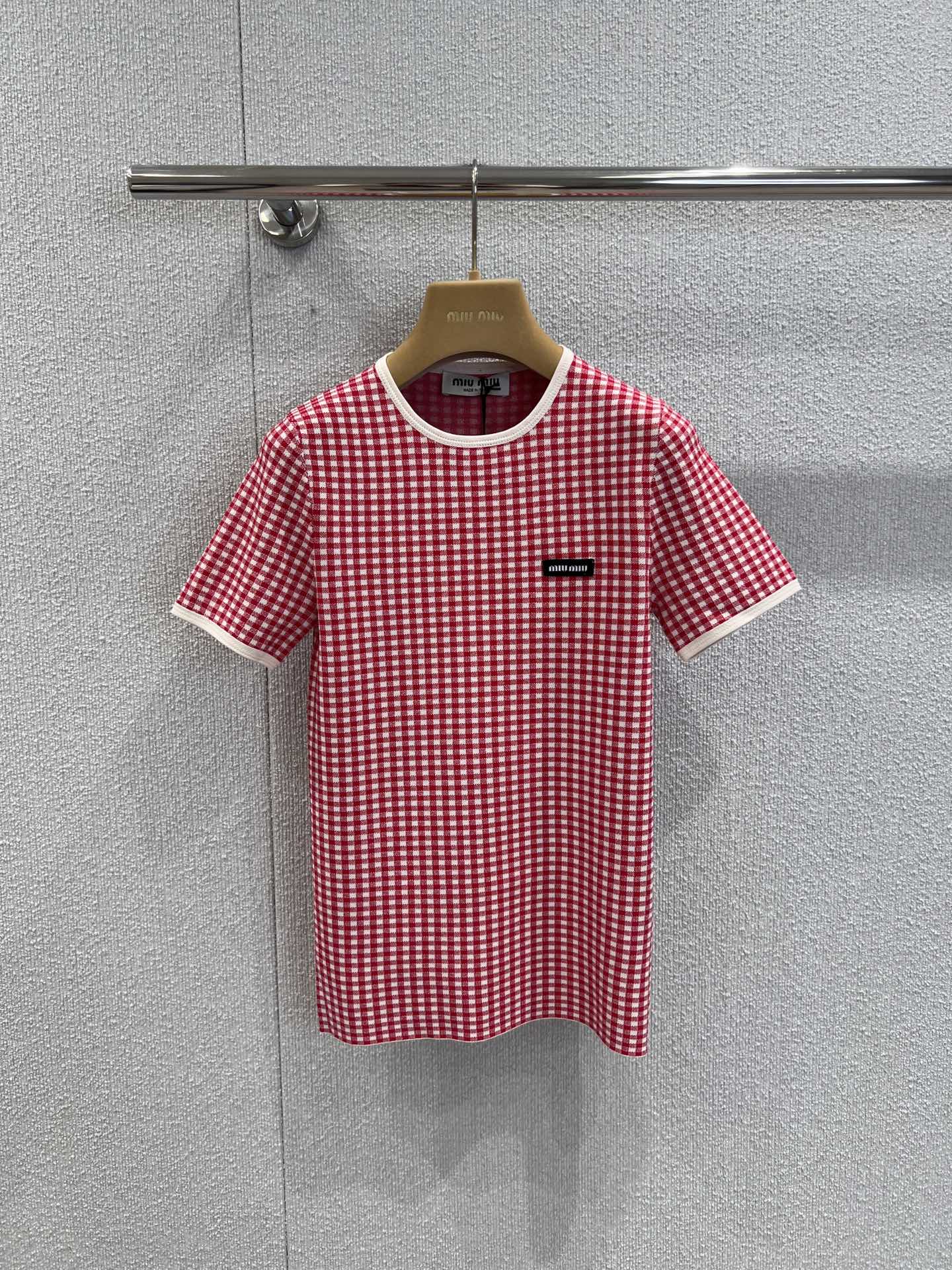 Miu 25ss Knitted t-shirt