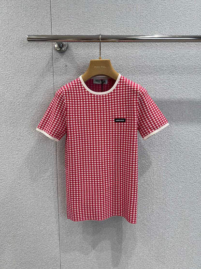 Miu 25ss Knitted t-shirt