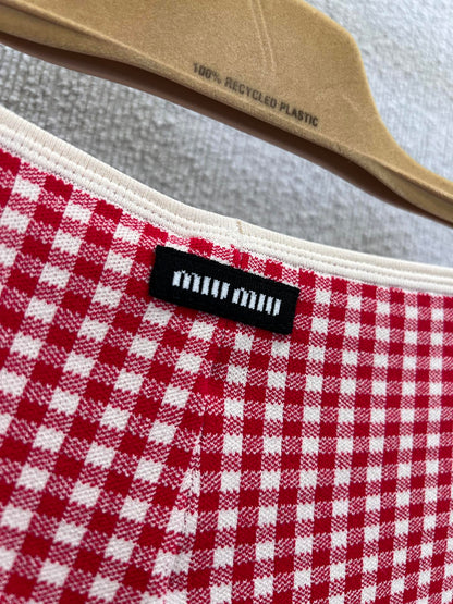 Miu 25ss plaid shorts