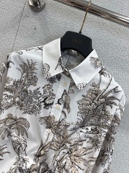 CD 25fw printed shirt
