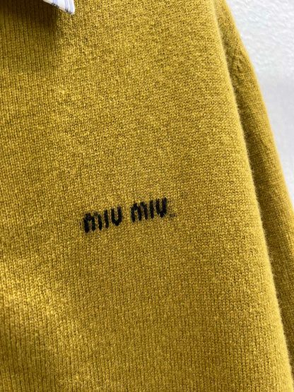 Miu 25fw knitted cardigan