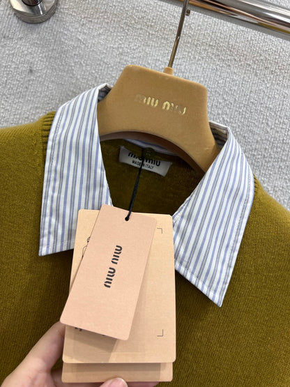 Miu 25fw knitted cardigan