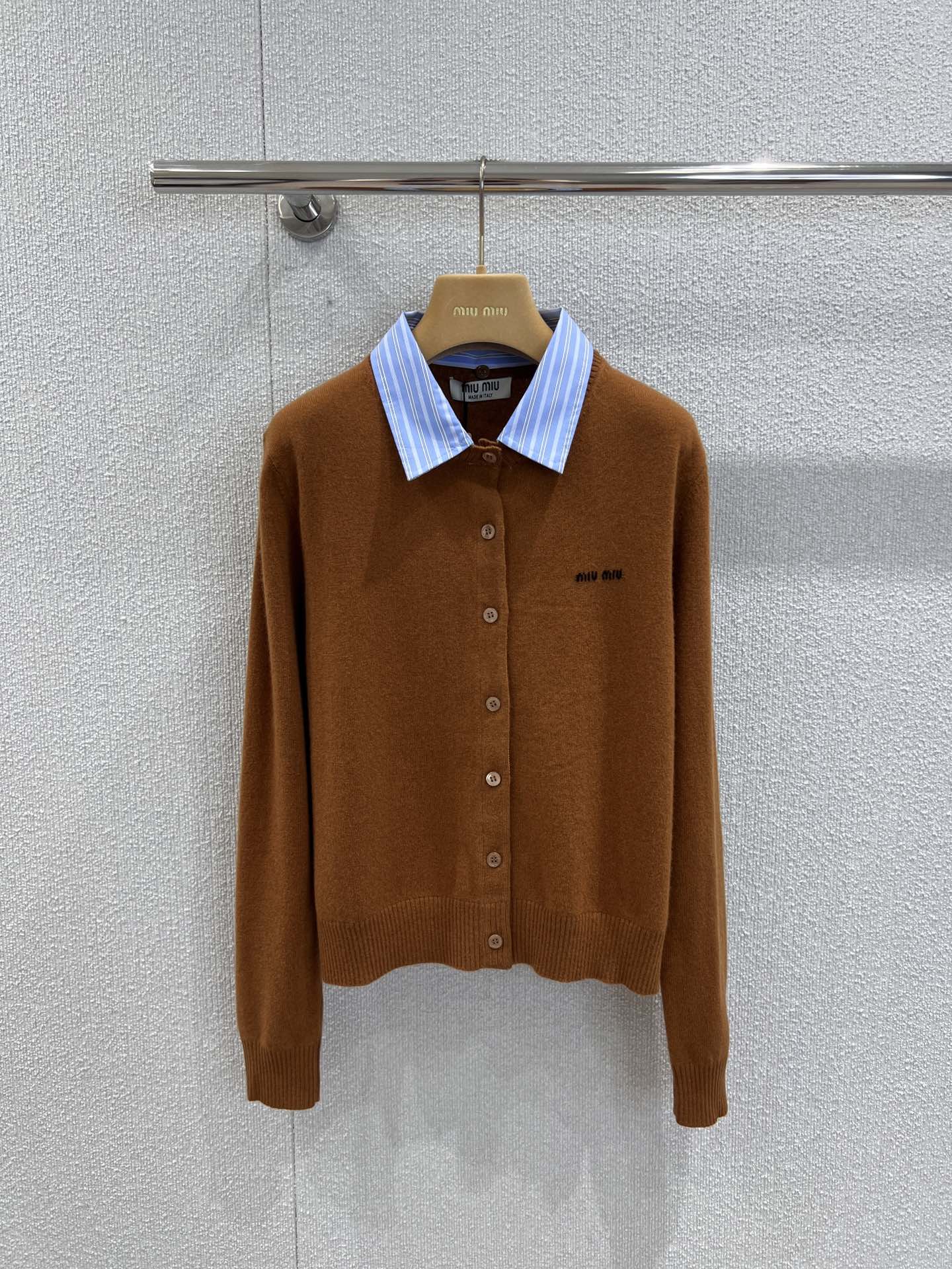 Miu 25fw knitted cardigan