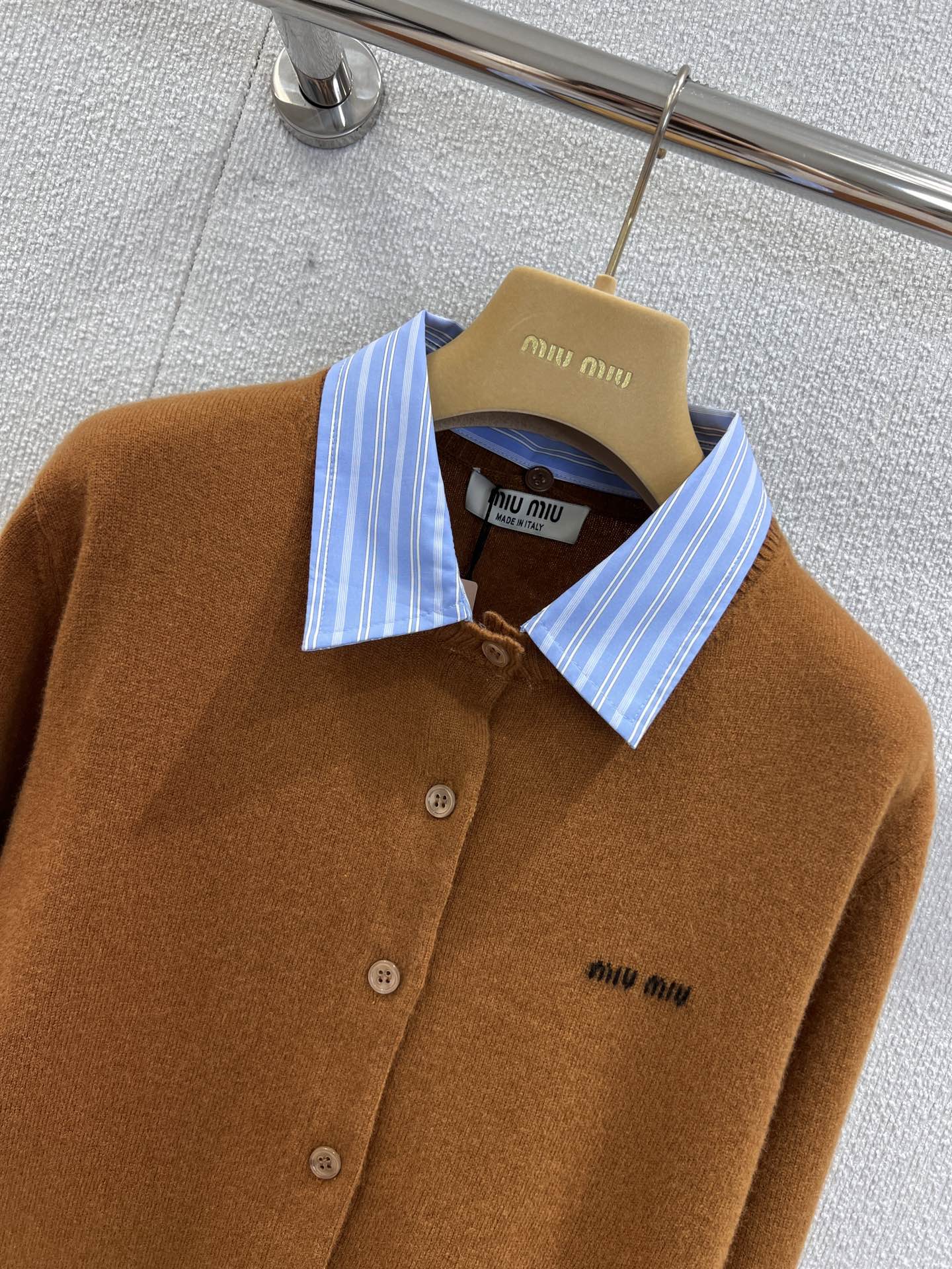 Miu 25fw knitted cardigan