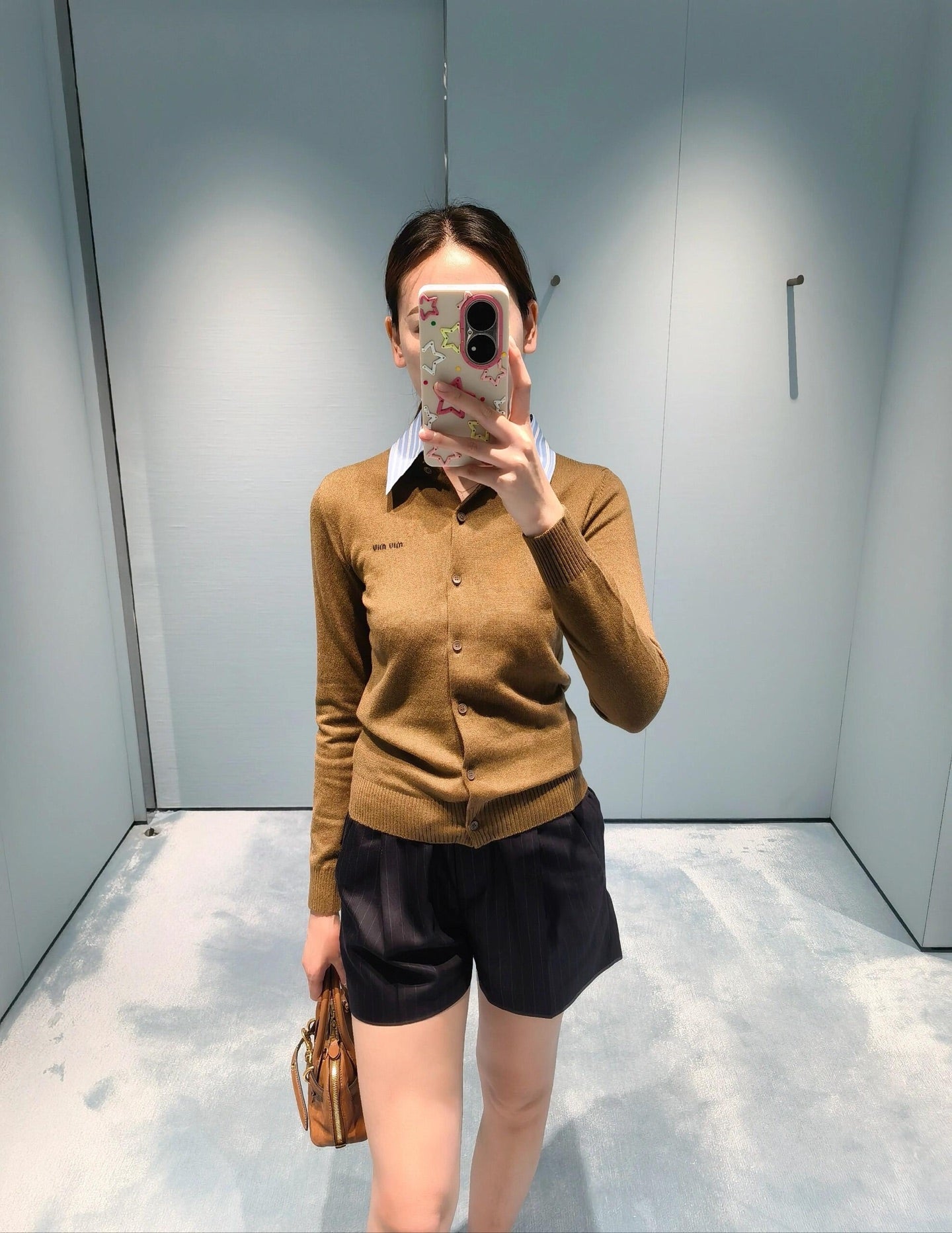 Miu 25fw knitted cardigan