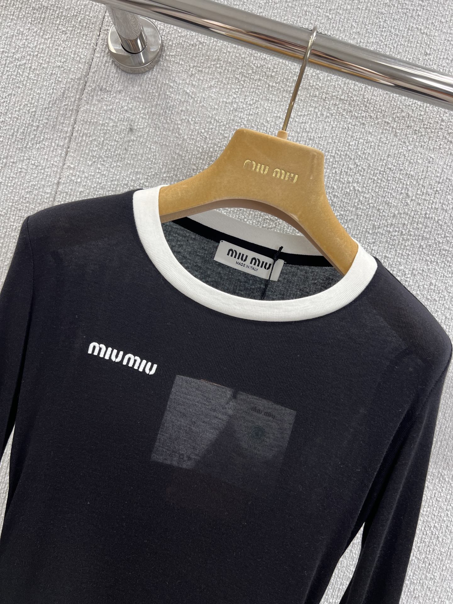 Miu 25fw long-sleeved T-shirt