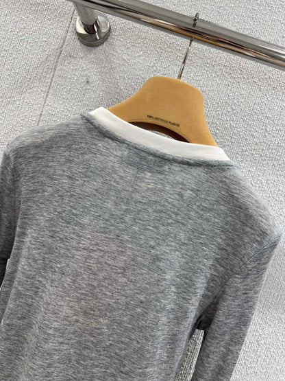 Miu 25fw long-sleeved T-shirt
