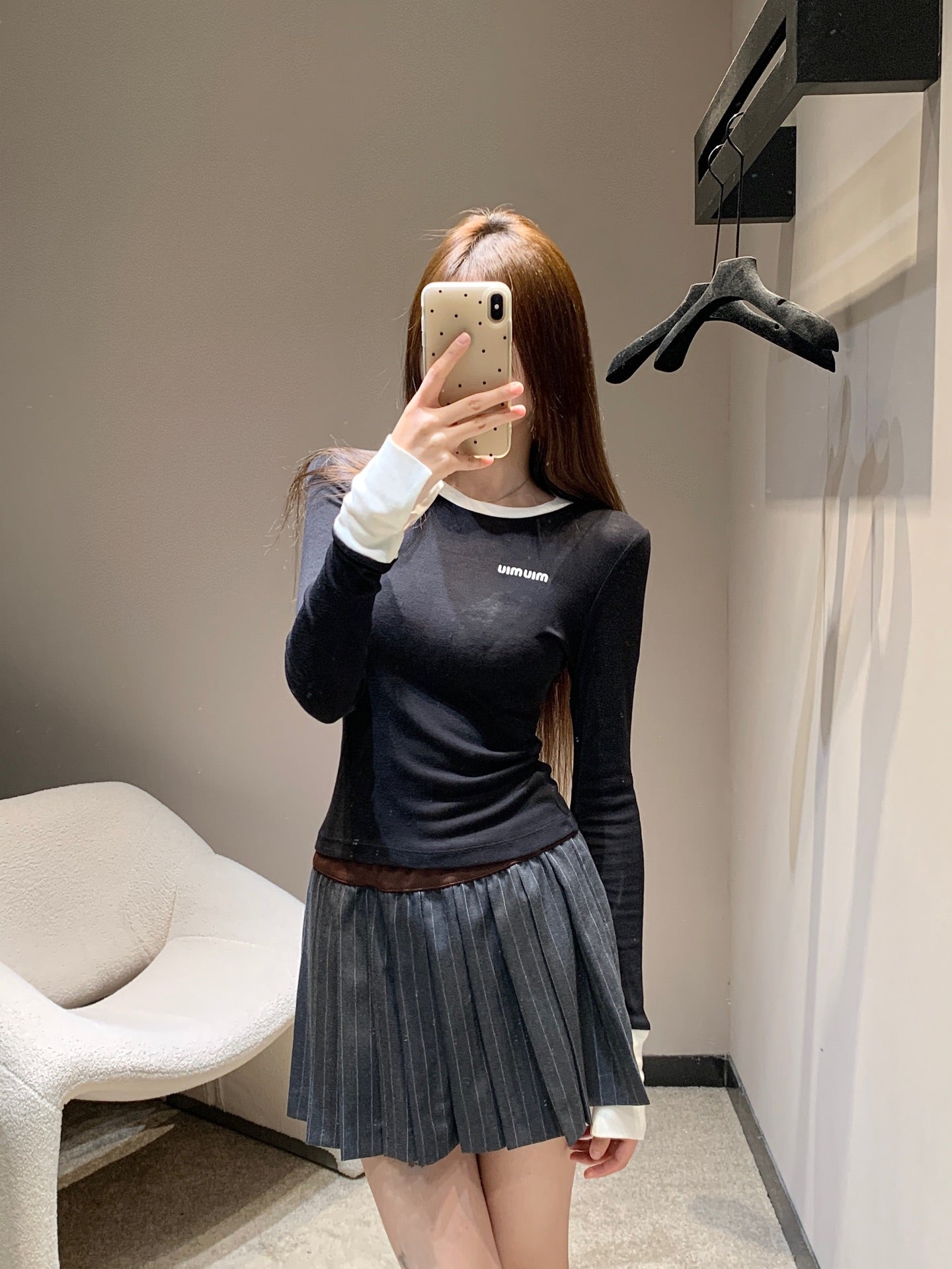 Miu 25fw long-sleeved T-shirt