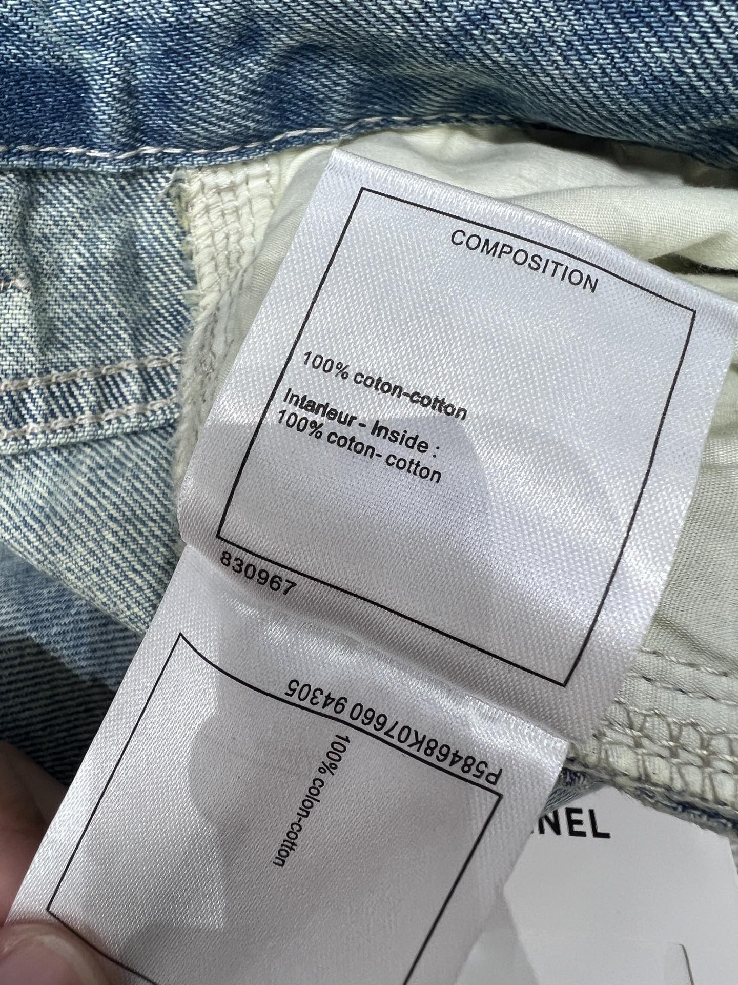 Chan 25fw embroidered jeans