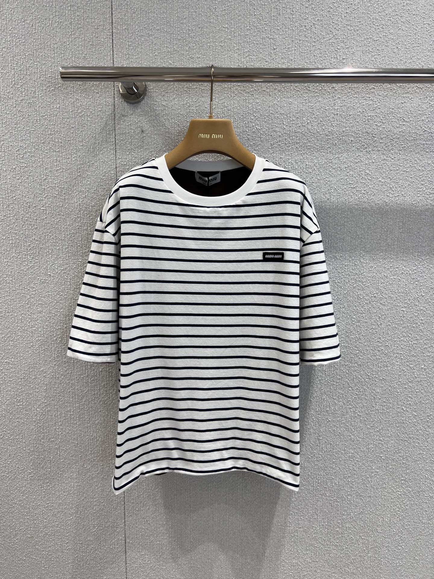 Miu 25ss striped T-shirt