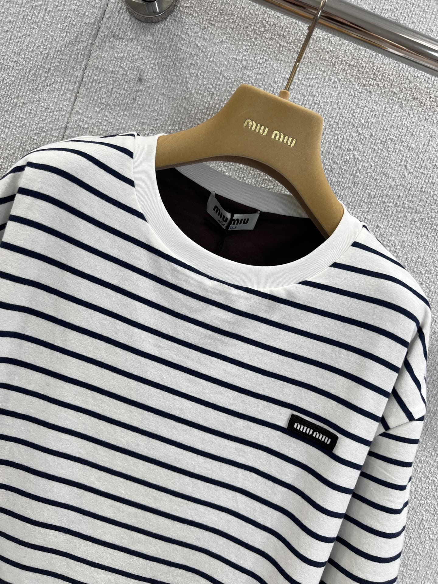 Miu 25ss striped T-shirt