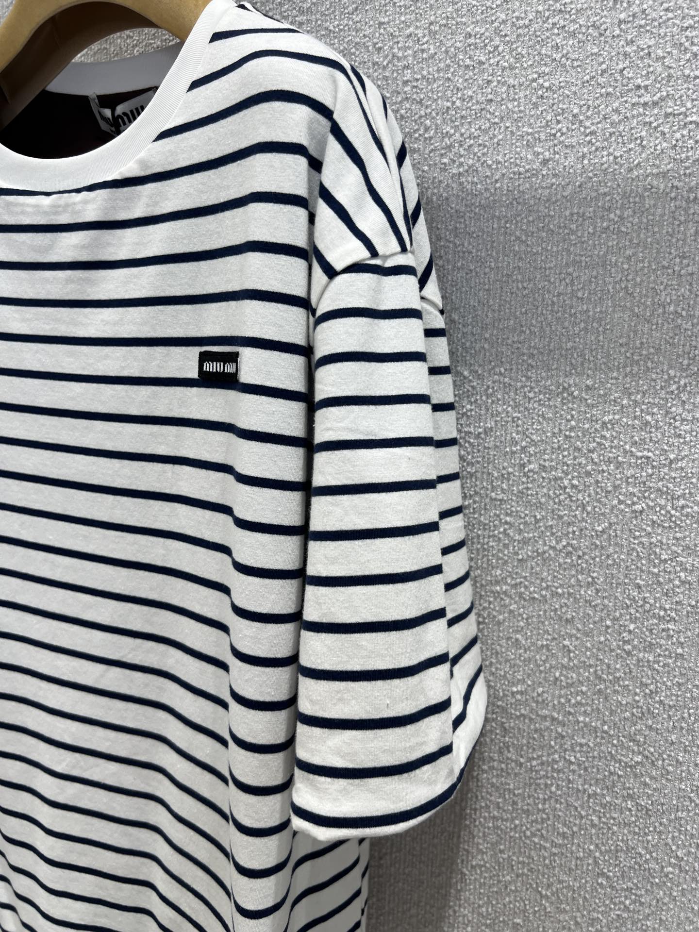 Miu 25ss striped T-shirt