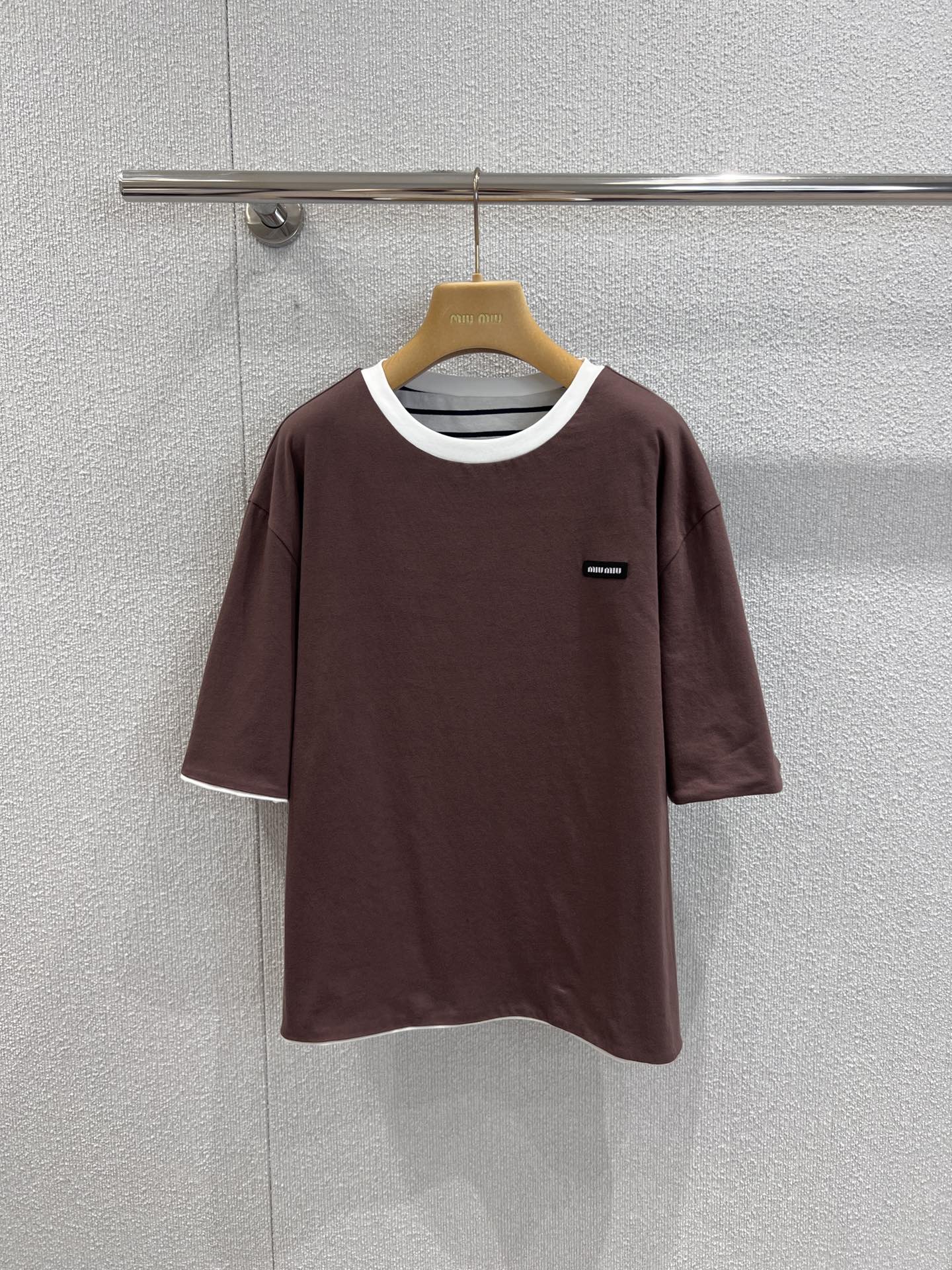 Miu 25ss striped T-shirt