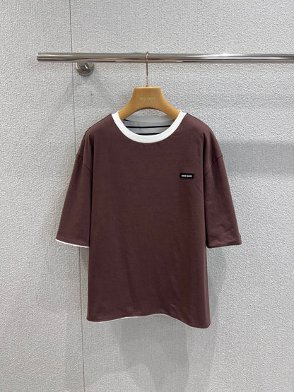 Miu 25ss striped T-shirt