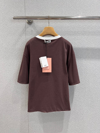 Miu 25ss striped T-shirt