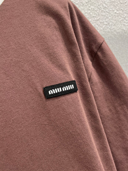 Miu 25ss striped T-shirt