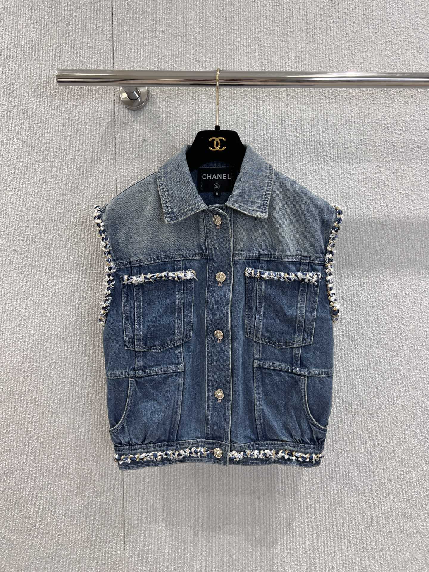 Chan 25fw denim vest