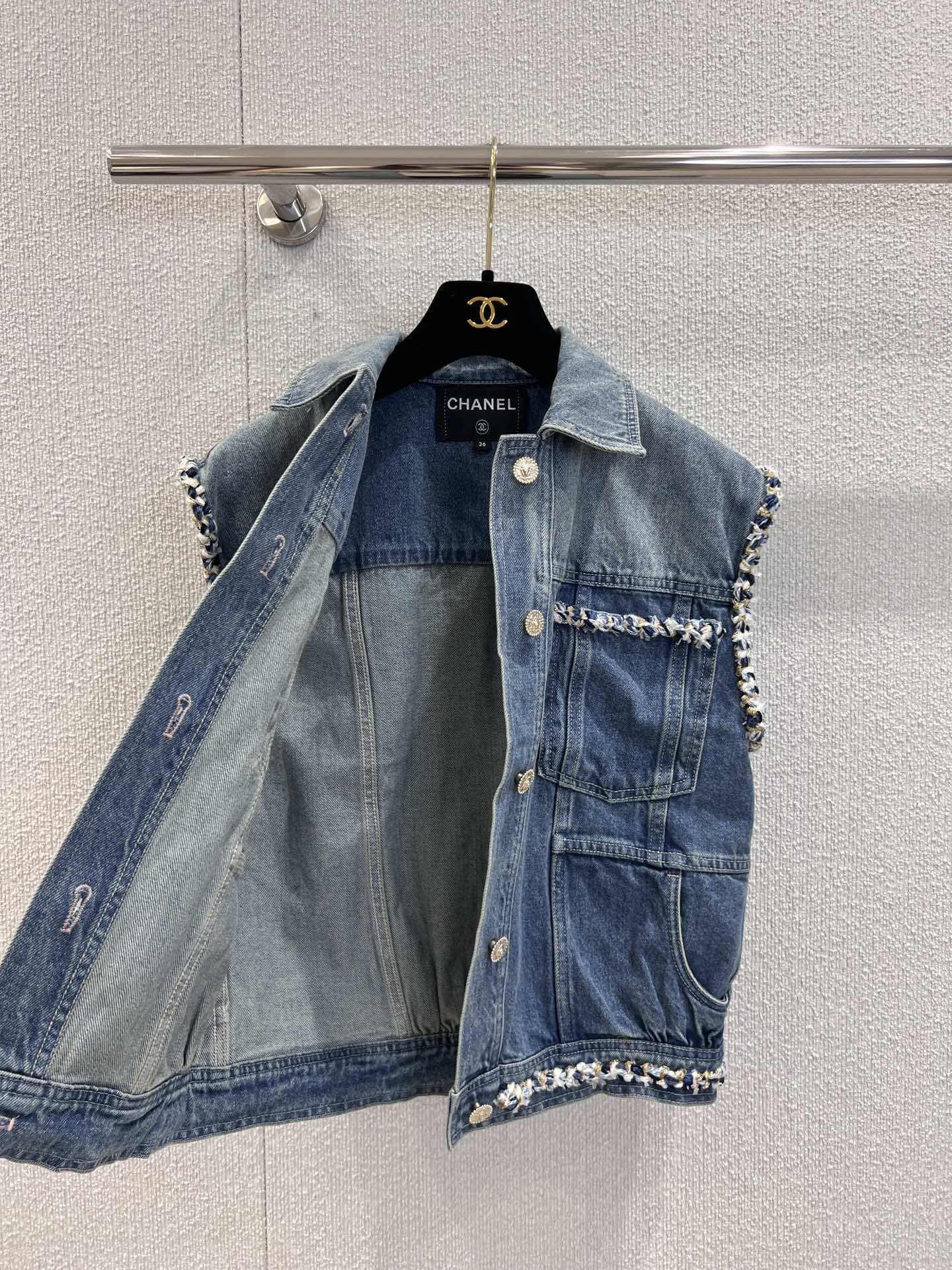 Chan 25fw denim vest